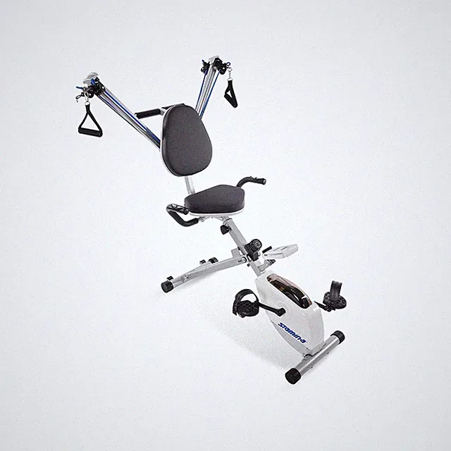 Stamina Foldable Exercise Bike and Strength System With Smart Workout App and...